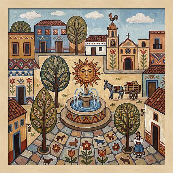Sunny Plaza Landscape