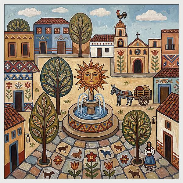 Sunny Plaza Landscape
