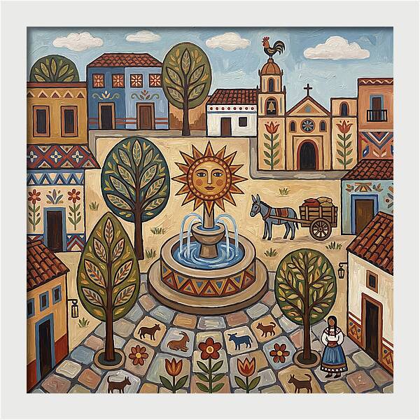 Sunny Plaza Landscape