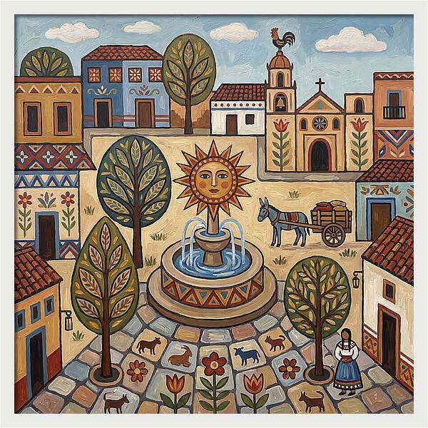 Sunny Plaza Landscape