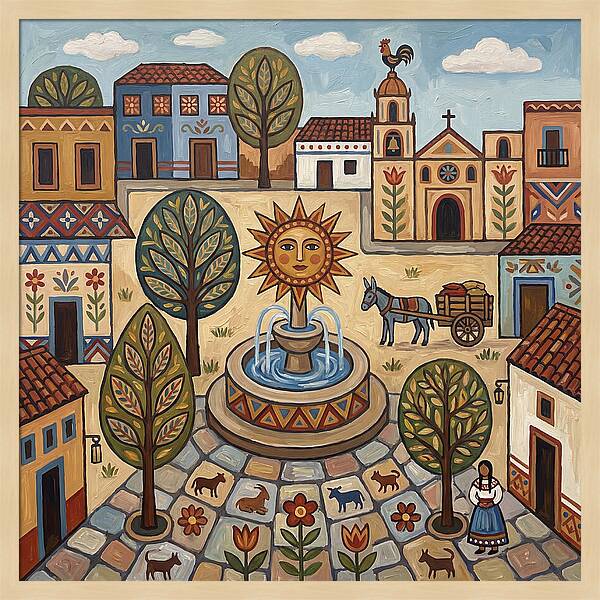 Sunny Plaza Landscape