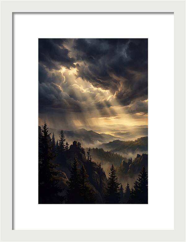 Sunrise Breaking Through Clouds