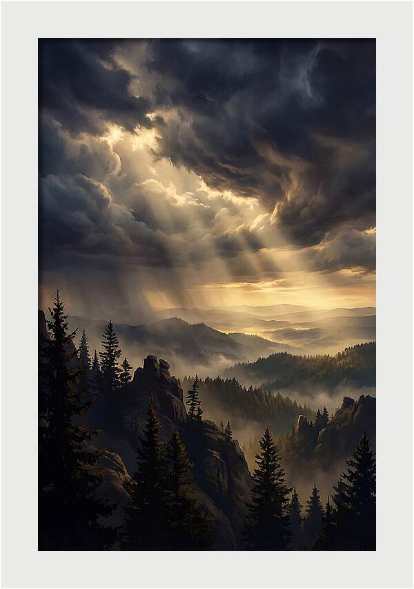 Sunrise Breaking Through Clouds
