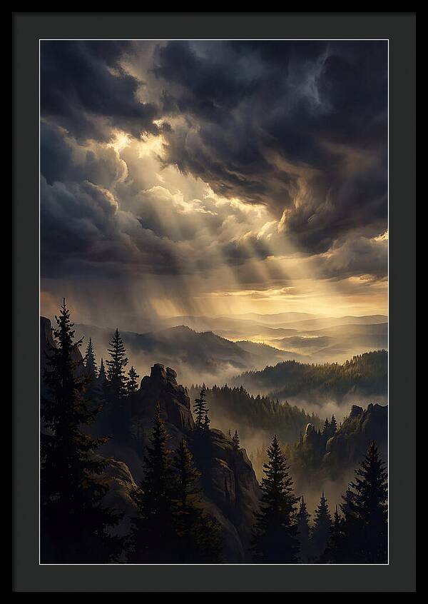 Sunrise Breaking Through Clouds