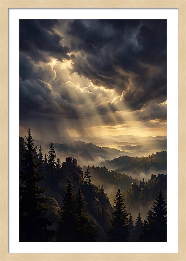 Sunrise Breaking Through Clouds