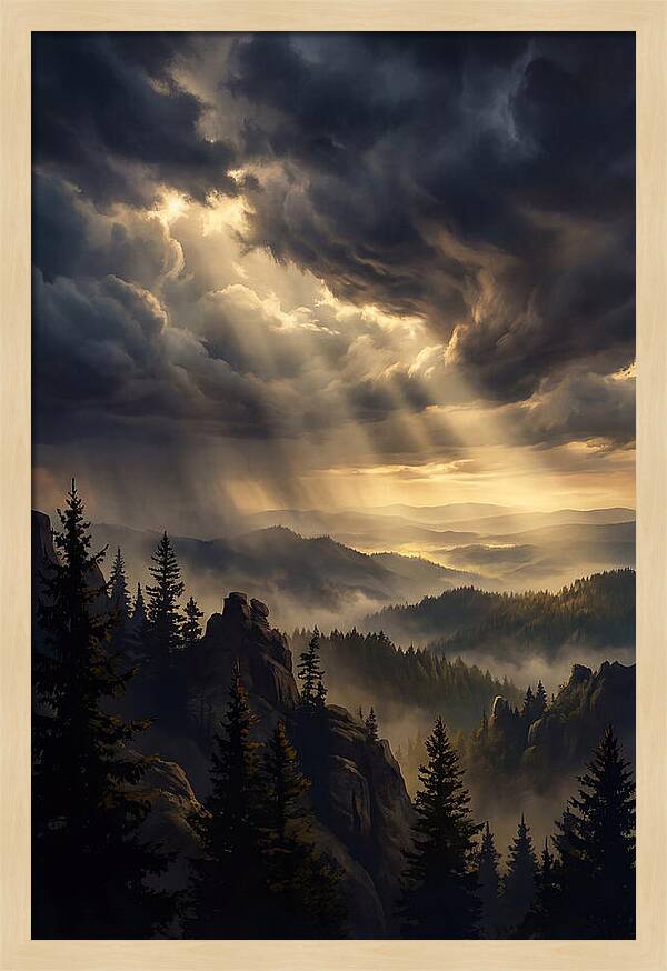 Sunrise Breaking Through Clouds
