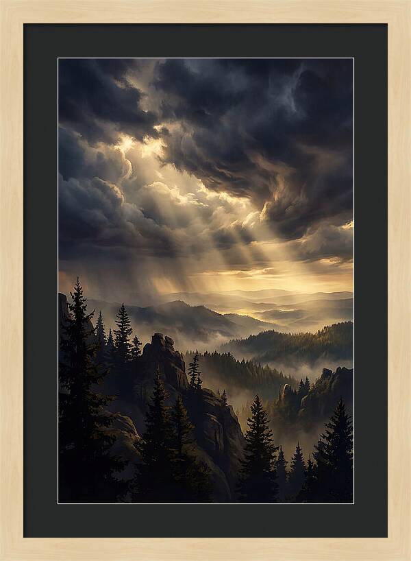 Sunrise Breaking Through Clouds