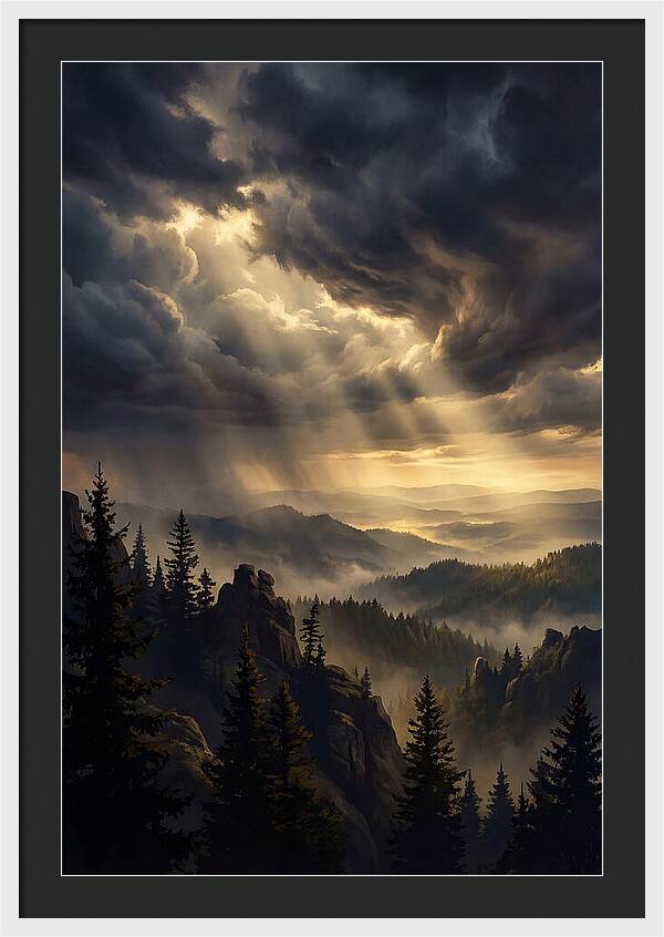 Sunrise Breaking Through Clouds