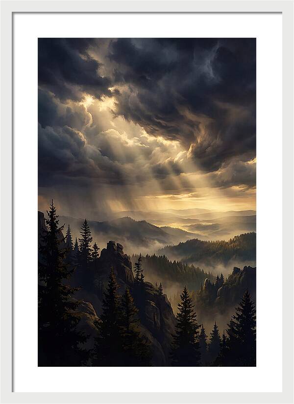 Sunrise Breaking Through Clouds