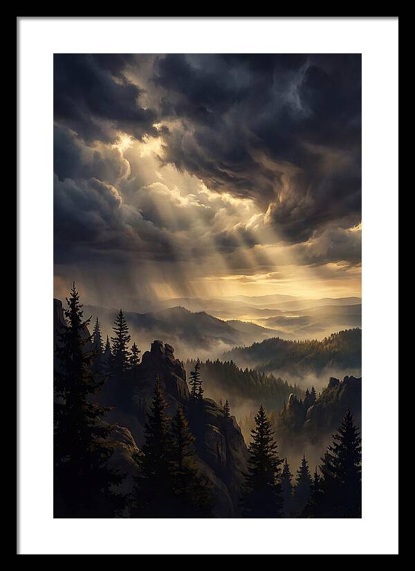 Sunrise Breaking Through Clouds