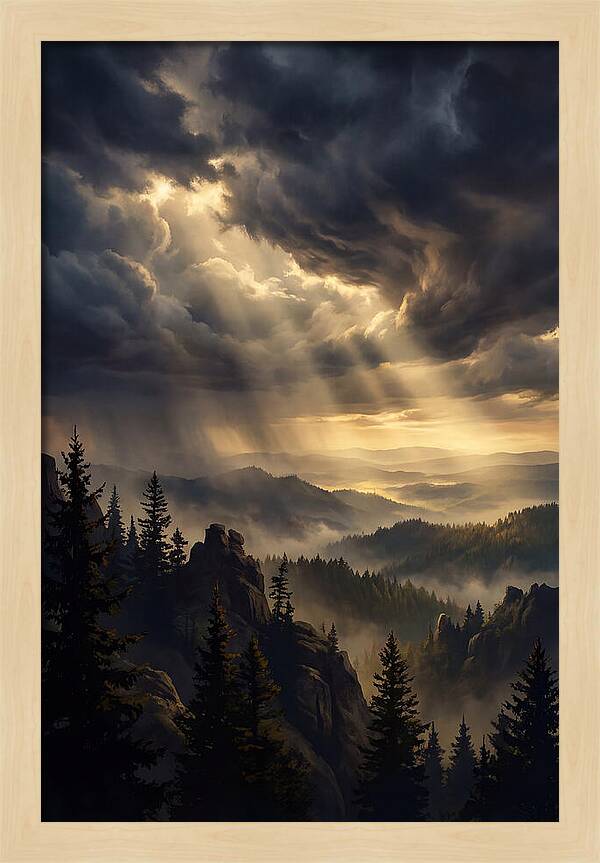 Sunrise Breaking Through Clouds