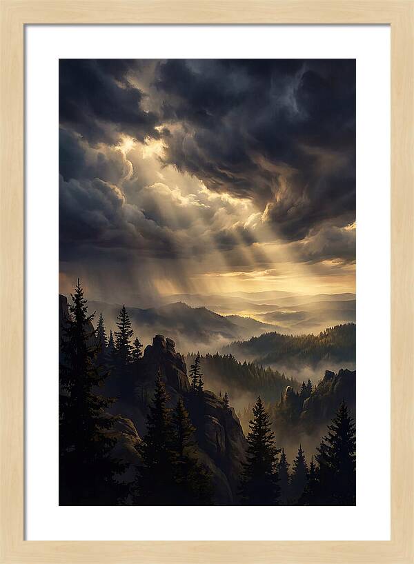 Sunrise Breaking Through Clouds