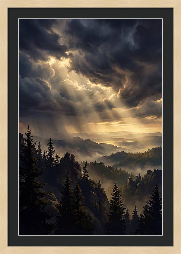 Sunrise Breaking Through Clouds