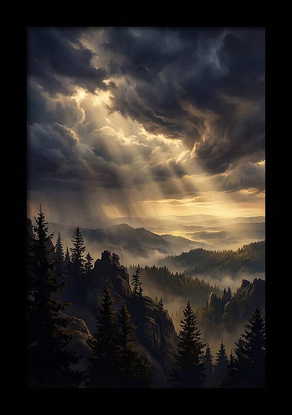 Sunrise Breaking Through Clouds