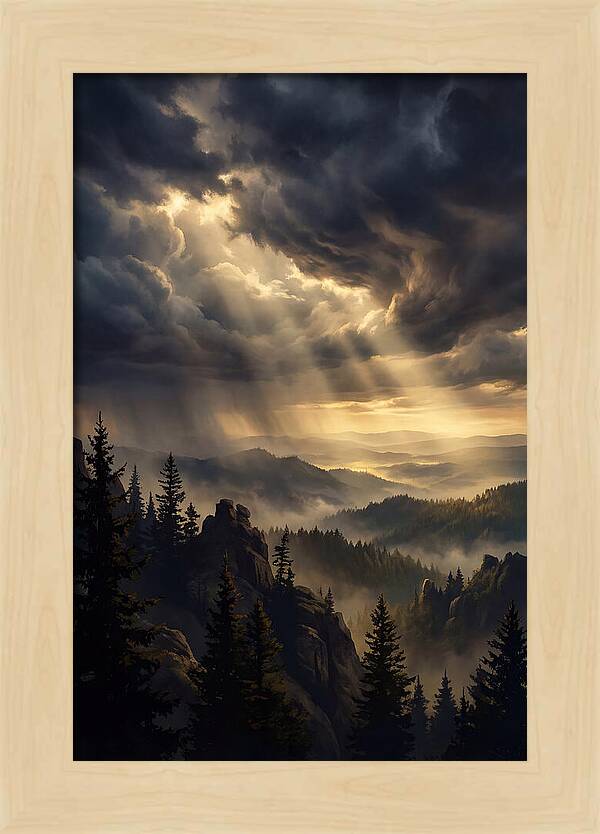 Sunrise Breaking Through Clouds