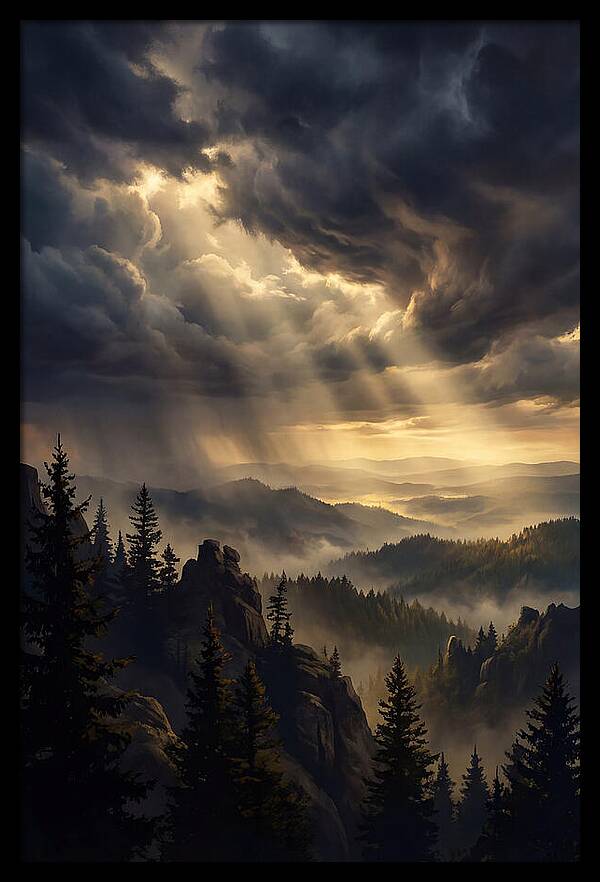 Sunrise Breaking Through Clouds