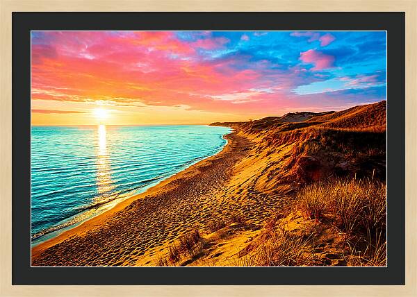 Sunrise Over Indiana Dunes