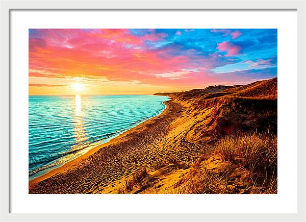 Sunrise Over Indiana Dunes
