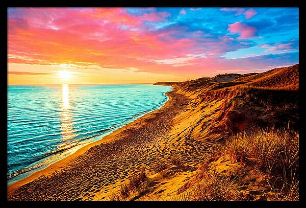Sunrise Over Indiana Dunes