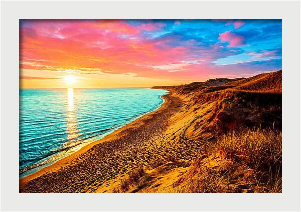 Sunrise Over Indiana Dunes