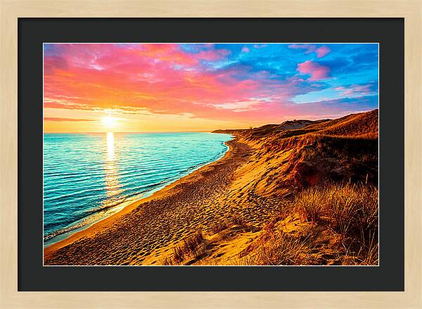 Sunrise Over Indiana Dunes