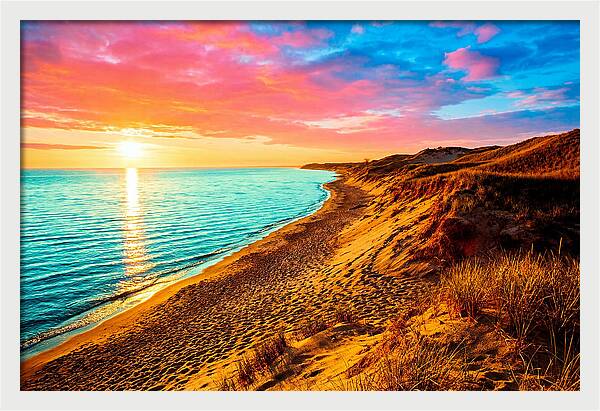 Sunrise Over Indiana Dunes