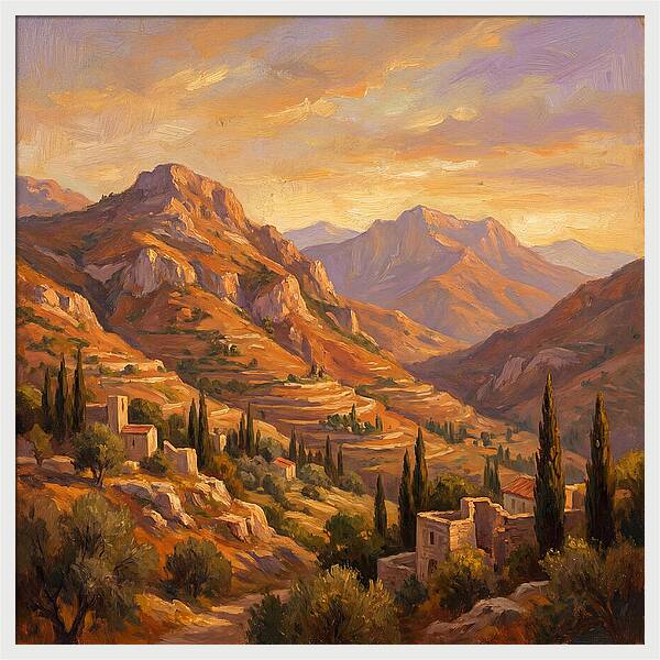 Sunrise Over Mediterranean Mountains