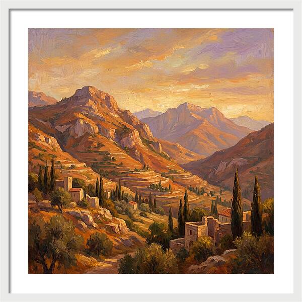 Sunrise Over Mediterranean Mountains