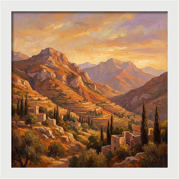 Sunrise Over Mediterranean Mountains