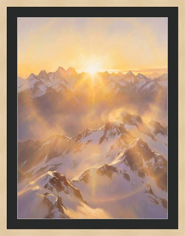 Sunrise Over Mountains