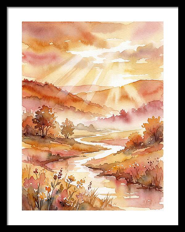 Sunrise Over Serene Landscape