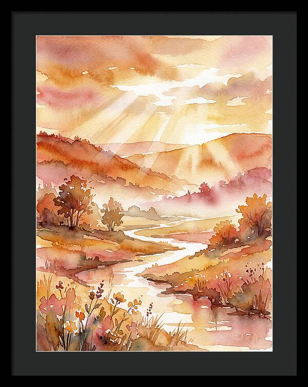Sunrise Over Serene Landscape