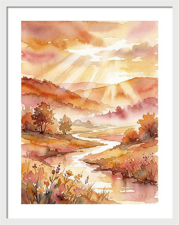 Sunrise Over Serene Landscape
