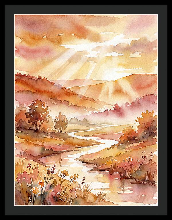 Sunrise Over Serene Landscape