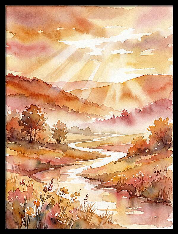 Sunrise Over Serene Landscape