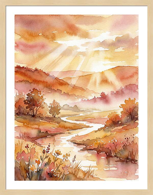 Sunrise Over Serene Landscape