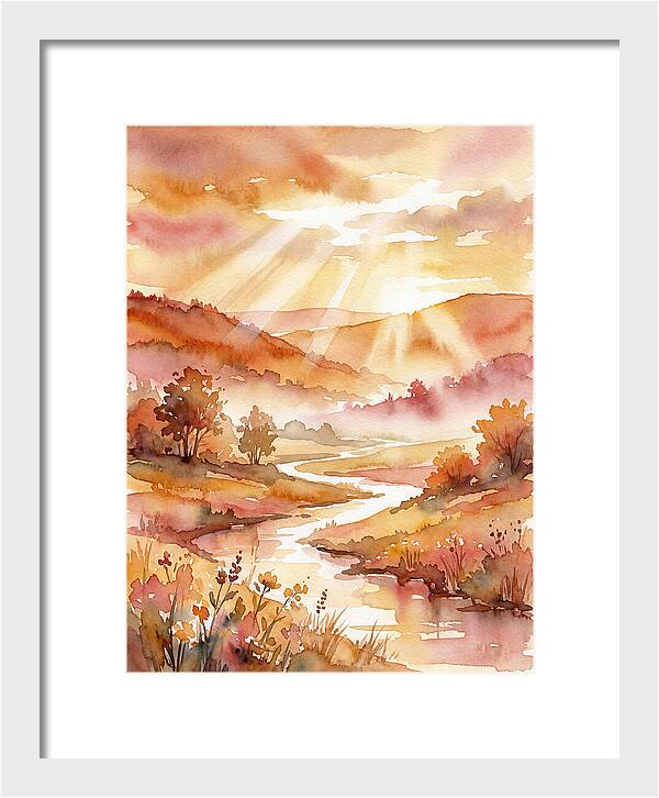 Sunrise Over Serene Landscape