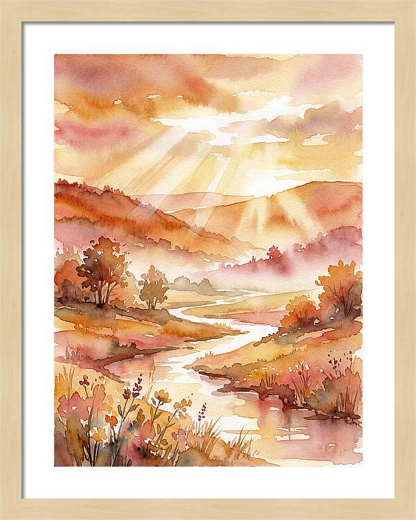 Sunrise Over Serene Landscape
