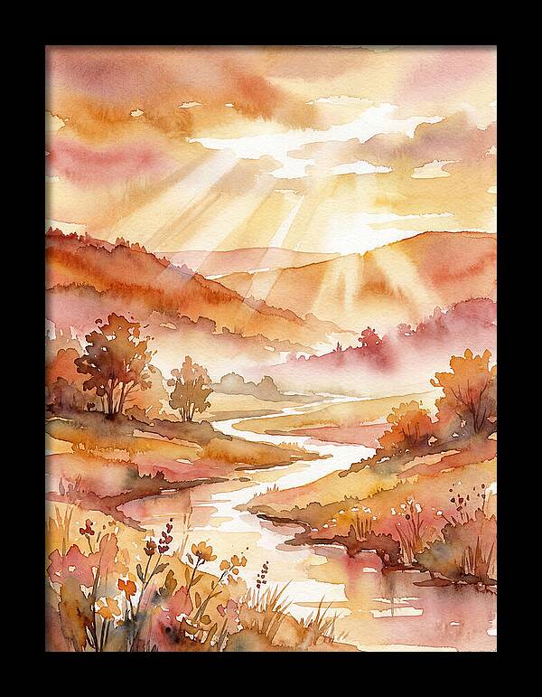 Sunrise Over Serene Landscape