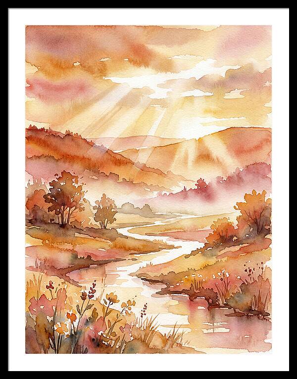 Sunrise Over Serene Landscape