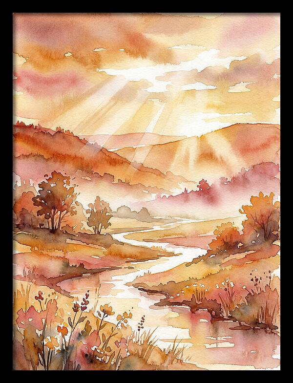 Sunrise Over Serene Landscape