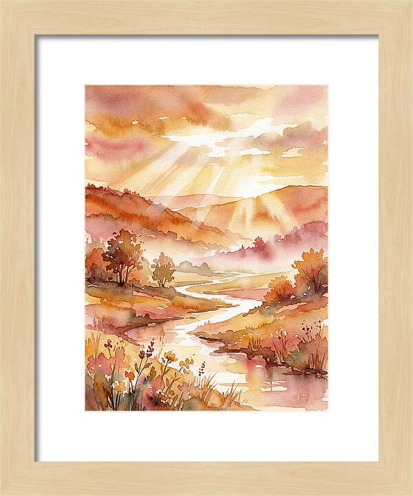 Sunrise Over Serene Landscape