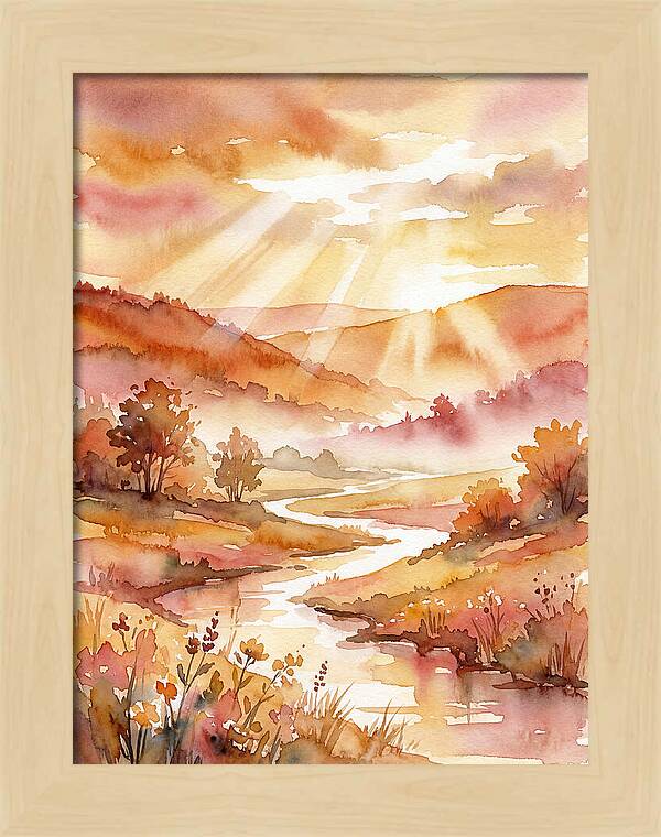 Sunrise Over Serene Landscape