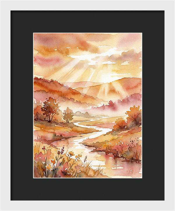 Sunrise Over Serene Landscape