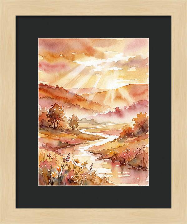 Sunrise Over Serene Landscape