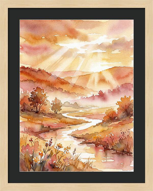 Sunrise Over Serene Landscape