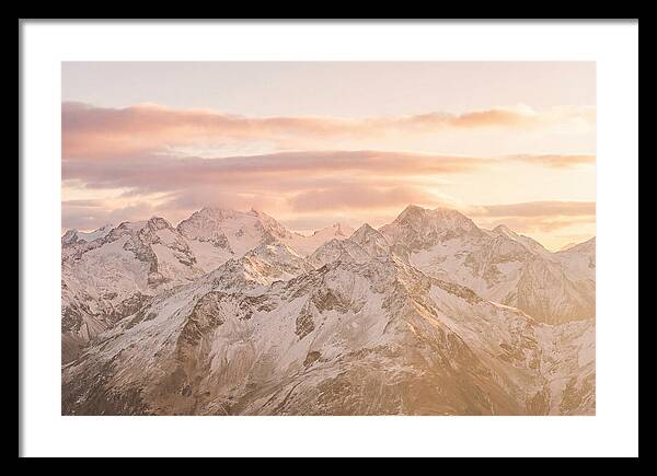 Sunrise Over Snowy Peaks