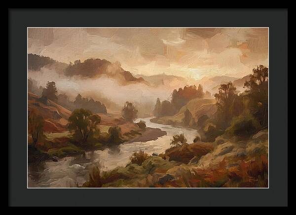 Sunrise Through Morning Fog