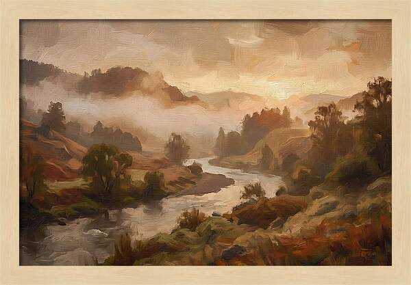 Sunrise Through Morning Fog