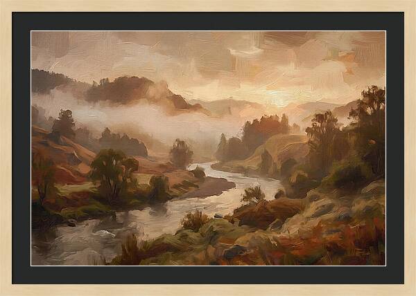 Sunrise Through Morning Fog